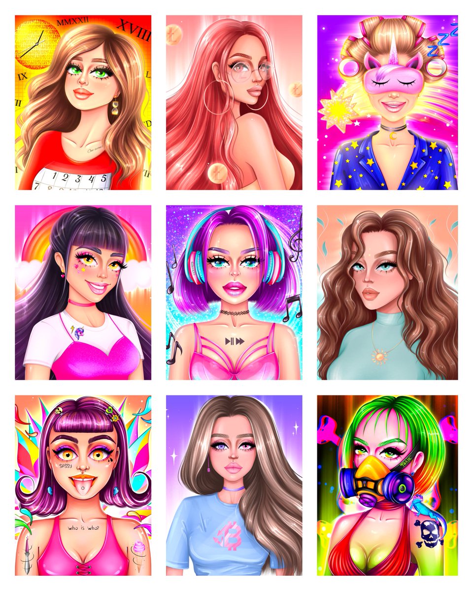 💖I like that with each new girl I can afford to be different. Nevertheless, there is something special about them, some features that unite them all🥰

🚀19/50 list
❤️‍🔥9 sold

💛4 girls- 0.04 ETH
💜6 girls- 0.05 ETH
💙The following- 0.06… ETH

opensea.io/collection/gir…