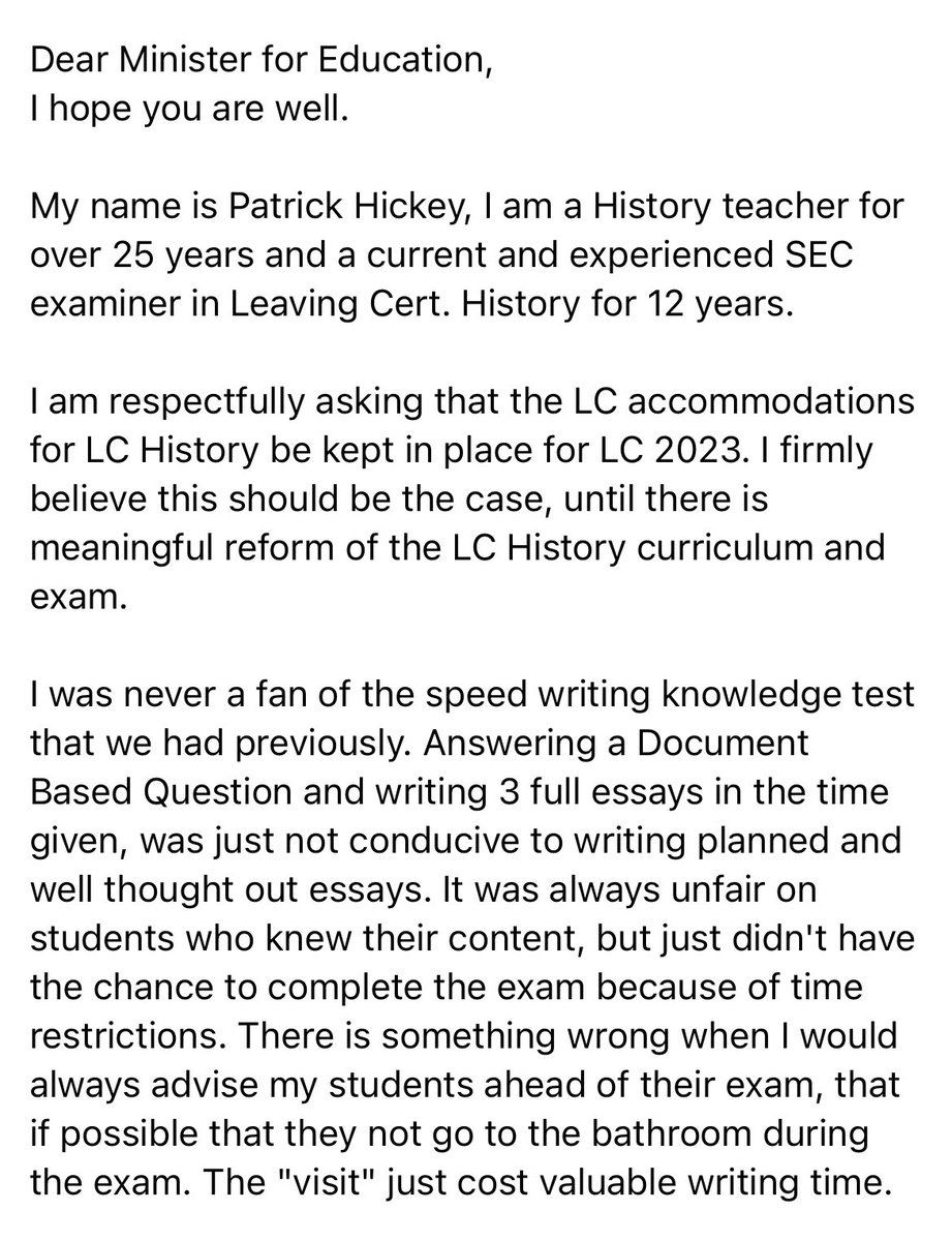 LCHistoryTutor's tweet image. LC History Accommodations 2023 @NormaFoleyTD1 @issu4u @MsStacyS @DublinHTAI @CorkHTA @LeoVaradkar @MichealMartinTD @Donnchadhol @MaryLouMcDonald #LCHist #histedchatie