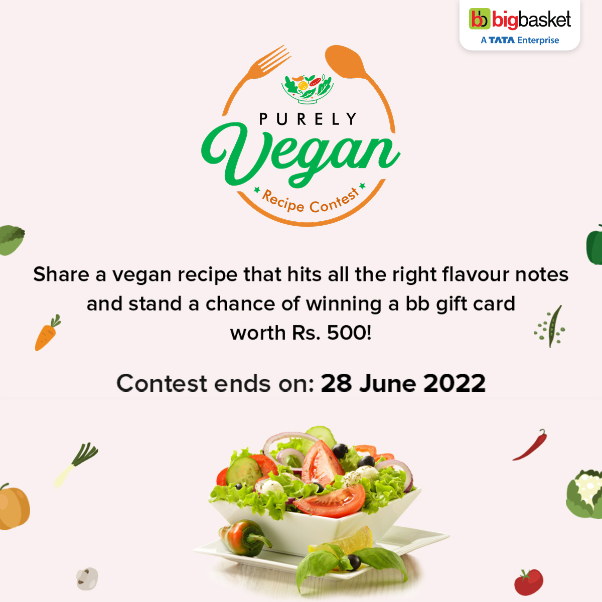 bigbasket on Twitter "Here's a contest for all you Vegans out there! Share a delicious vegan