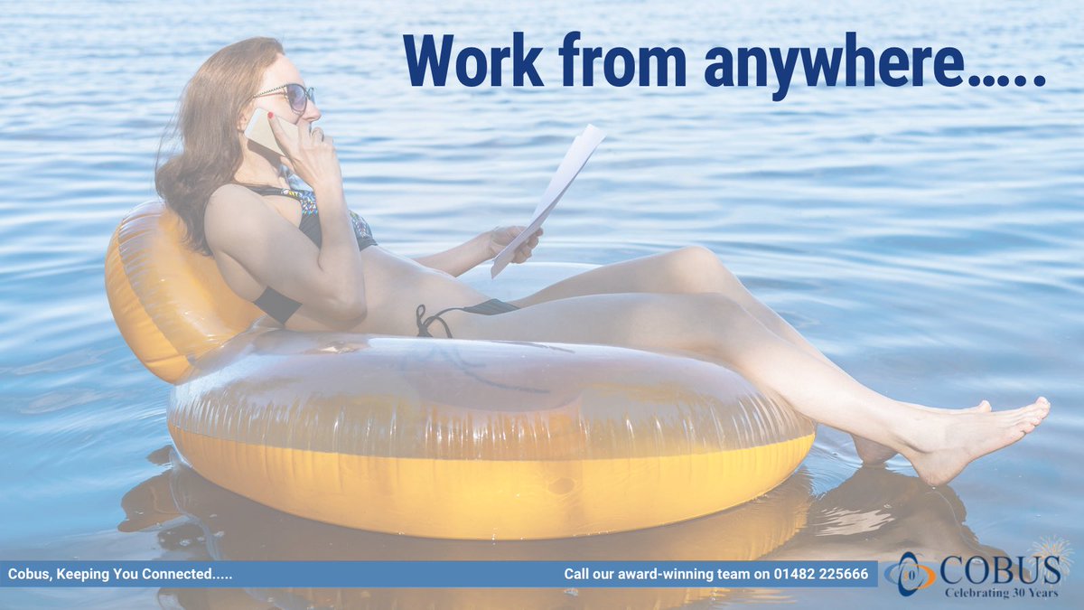 You can work from anywhere but still be part of the office system with our VoIP/ hosted solution. Call our award winning team today on 01482 225666 to discuss your options.

#KeepingYouConnected #telecoms #awardwinning #business #VoIP