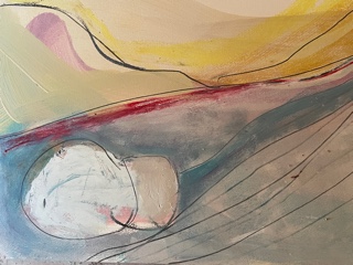 Emma Woodcock at Yoga in the Stars upstairs at the <a href="/heathcotestar/">Heathcote and Star</a> during the #leytonstoneartstrail