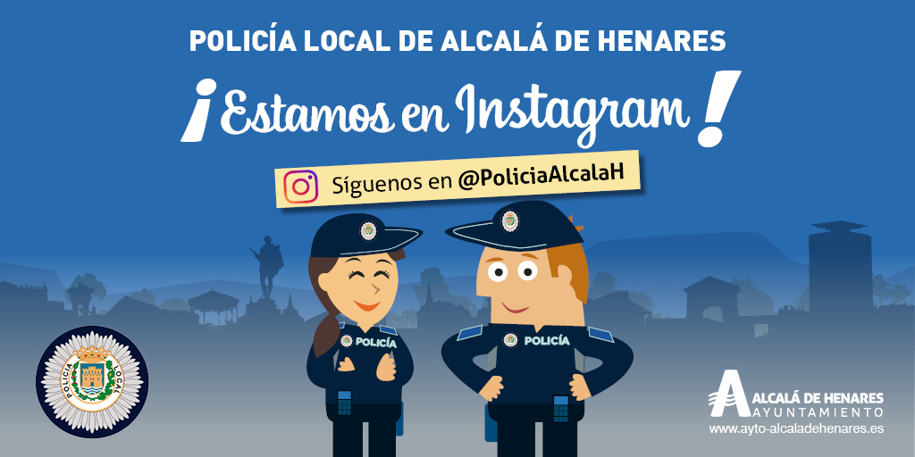 📸 ¡Estamos en Instagram! 📸 ❗ Síguenos en @PoliciaAlcalaH ➡️ instagram.com/policiaalcalah/ #AlcaláSegura