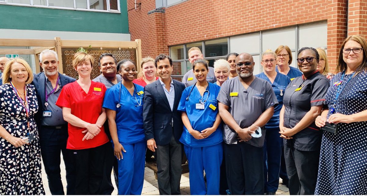 A real pleasure to visit <a href="/Medway_NHS_FT/">Medway NHS Foundation Trust</a> Medway Hospital to meet with the amazing members of the Emergency Department who have just been rated GOOD by CQC inspection. Proud of all of you and the amazing work you do in providing excellent care to community🙏 <a href="/sajidjavid/">Sajid Javid</a> <a href="/DHSCgovuk/">Department of Health and Social Care</a>