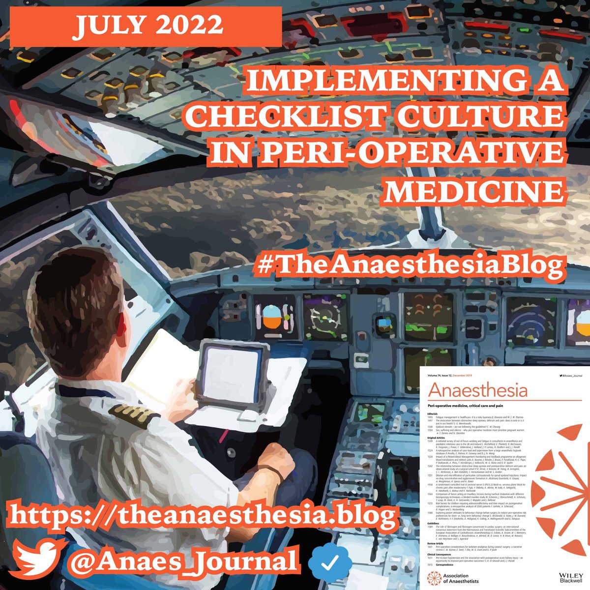 Anaes_Journal's tweet image. New #TheAnaesthesiaBlog for July! 

Do peri-operative checklists work? Should we have more, better checklists and audit their implementation to encourage their use?

All this and much more from a brand new issue, summarised in one place👇

theanaesthesia.blog/2022/06/24/imp…
