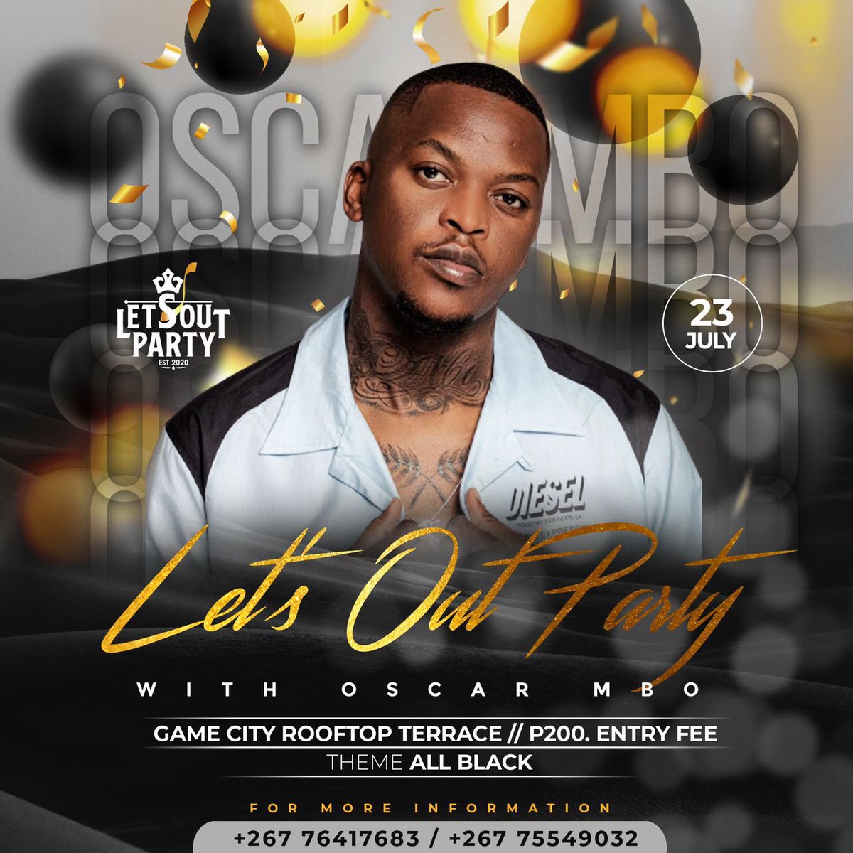 KenzarMafia's tweet photo. You can still see him on the 23rd of July at Game City roof top #LetsOutParty https://t.co/F6kNtfkYqD