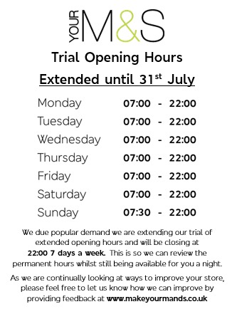 Thank you again to everyone who has helped us spread the word so far. Due to popular demand we have decided to extend our trial until 31st July at which point we are hoping to make it permanent.We have also changed the weekend to make us open until 10pm 7days a week <a href="/NHSGrampian/">NHS Grampian</a>