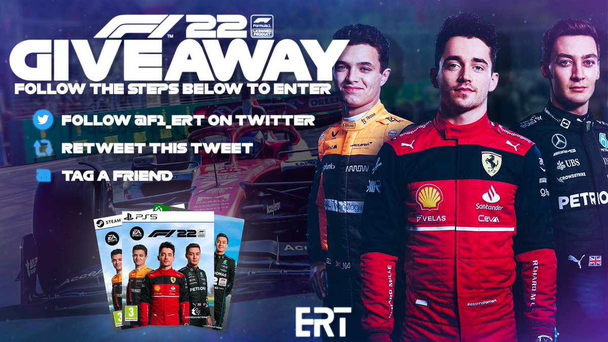 ERT_Esports's tweet image. 🏎 🎁 F1 22 GIVEAWAY 🎁 🏎

WIN a copy of @Formula1game‘s new F1 22 🚥

To enter this, you must:

✅ FOLLOW us on Twitter
👤 TAG a friend 
🔄 RETWEET this tweet

Winner will be announced 9th of Juli.