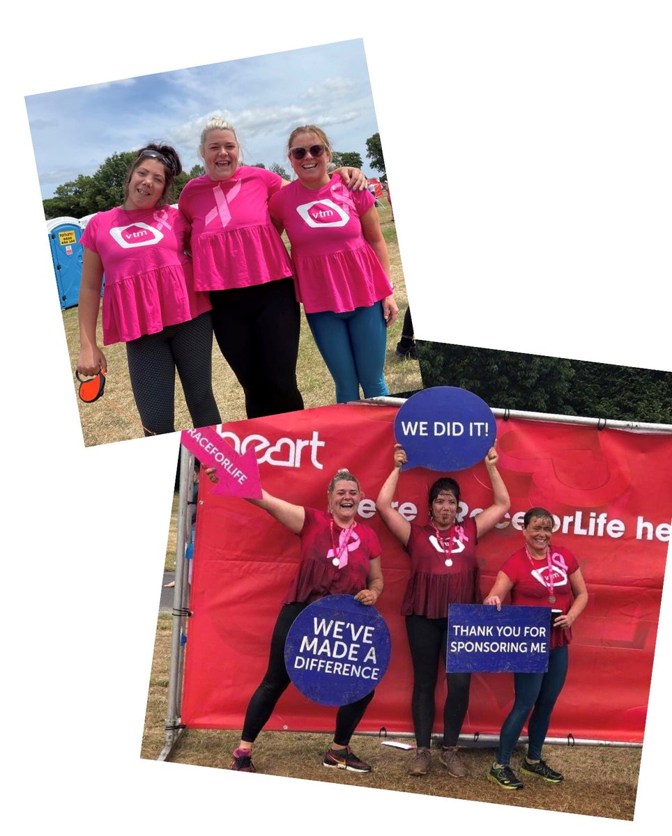vtmcalls's tweet photo. Before &amp; After!! We're so proud of our Muddy VTM Team, not only for taking part &amp; getting down &amp; dirty, but for raising an incredible £640 for @CRUKEventsEast 
There is still time to donate...thank you so much to everyone who has donated so far. https://t.co/nw7POQfSZY https://t.co/LI93DIz4V7