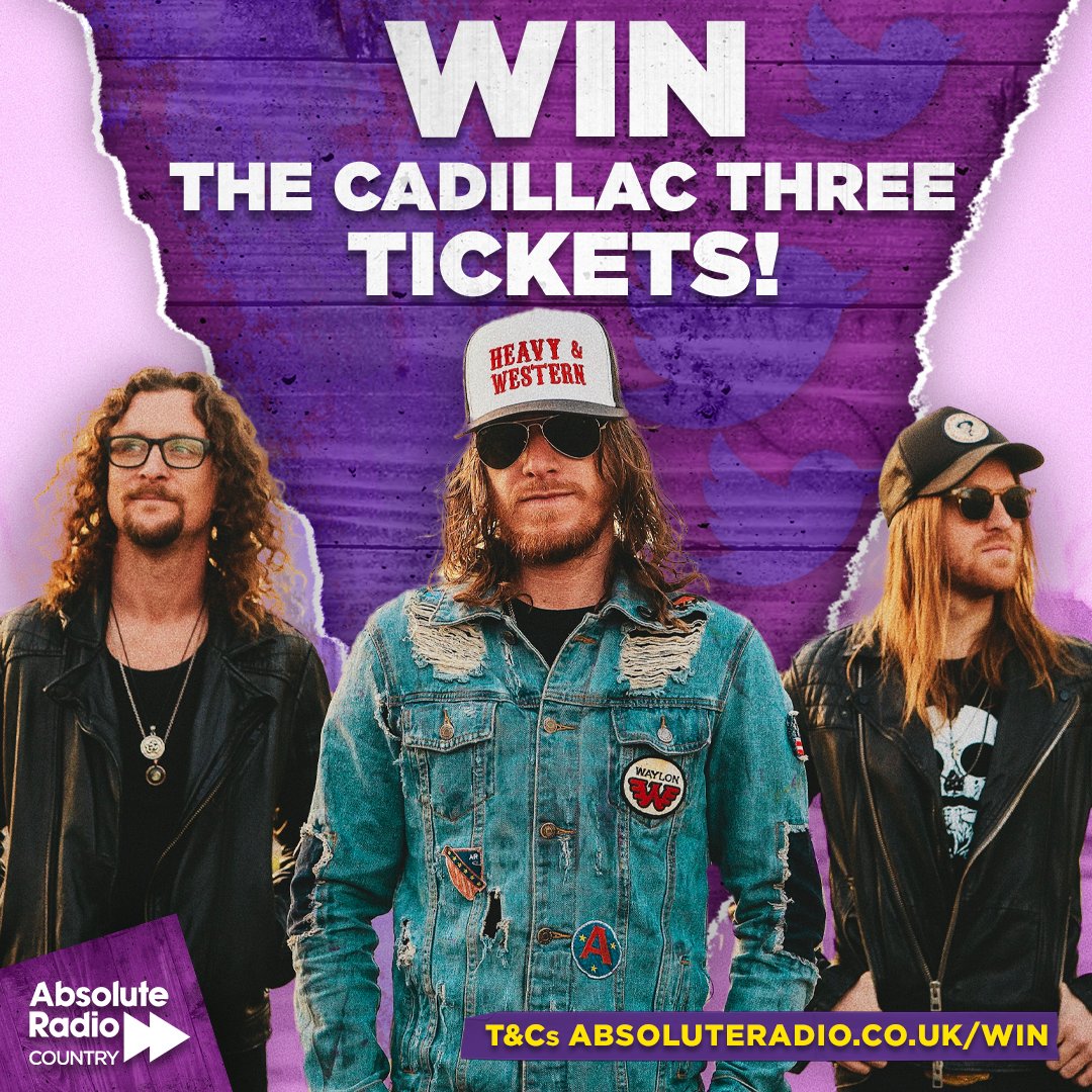 WIN a pair of tickets to see <a href="/thecadillac3/">The Cadillac 3</a> on their UK tour this summer, with <a href="/lindsayell/">Lindsay Ell</a>. 🇬🇧

1️⃣ RETWEET this tweet.

2️⃣ REPLY with GLASGOW or LONDON

3️⃣ You must be following <a href="/ARCountry/">Absolute Radio Country</a> to win!🤞
Entries close 01.07.22 at 12pm. T&amp;Cs - bit.ly/3QN8kSv