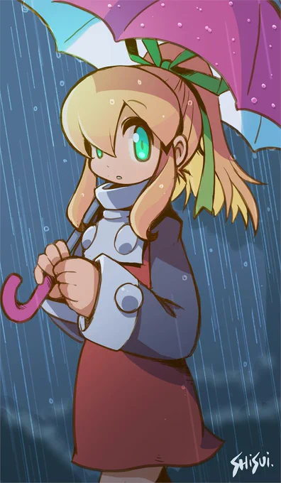 らくがきに戻してお絵描き速度を上げたいと思いつつ結構時間かかった。^^;
梅雨どこいったの状態だけど、ロールちゃん。 
