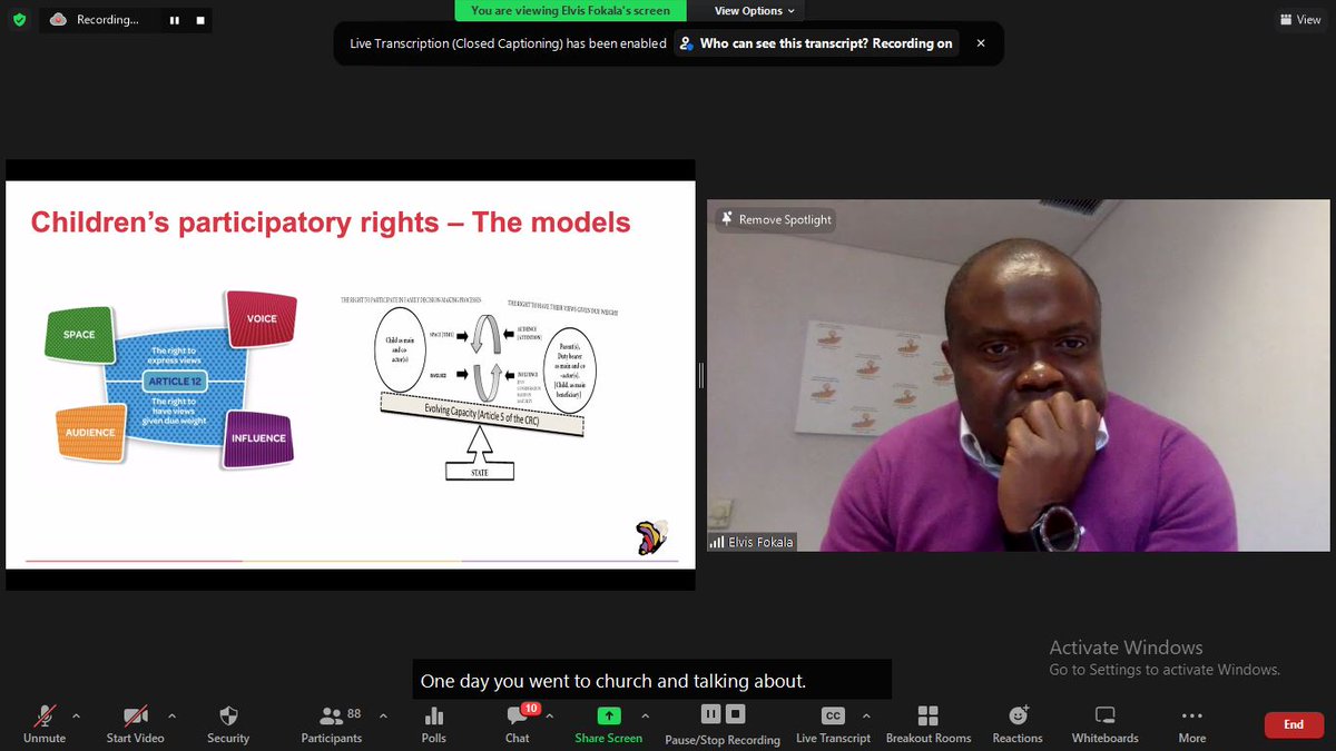 #AHRC2022_CRA wrapping up!
Children have information that we do not have! Give them time and  a chance to express their opinions
<a href="/elvisfokala/">Elvis Fokala</a>  <a href="/CHR_HumanRights/">CentreForHumanRights</a> <a href="/UPLawFaculty/">UP Law</a>