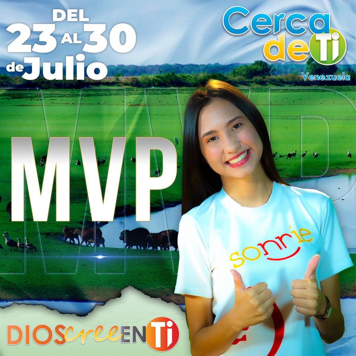 📌📌📌 Vuelve nuevamente el programa Cerca de Ti Venezuela. Del 23 al 30 de Julio, nos unimos para decirle a nuestros amigos SONRÍE DIOS CREE EN TI . Únete a nosotros y se un voluntario en esta mega jornada. #CercaDeTi #CumpliendolaMisión