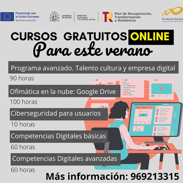 Cursos gratuitos on line para este verano con <a href="/ceoecuenca/">CEOE CEPYME CUENCA</a> #formaciononline #formacion