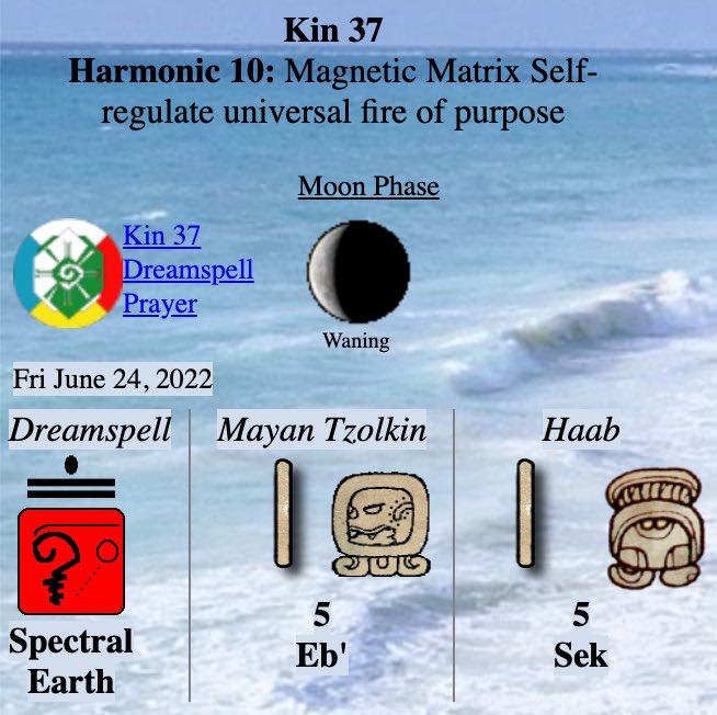 Tex369X's tweet photo. Friday 6.24.2022 - #Kin37
Long Count 0.0.9.11.12
moon:12 day:26

#REDSPECTRALEARTH

I dissolve in order to evolve
Releasing synchronicity
I seal the matrix of navigation
With the spectral tone of liberation
I am guided by my own power doubled https://t.co/VqpvJQEsXu