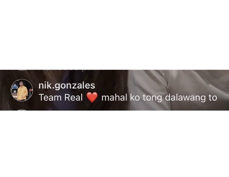 proverbs31__'s tweet photo. Kuya nik’s comment on kdlex’s IG live. 

Team real, indeed. 

TUMAKAS PARA MAHANAP

#RunToMeFinaleConcert https://t.co/ENffImmj1d