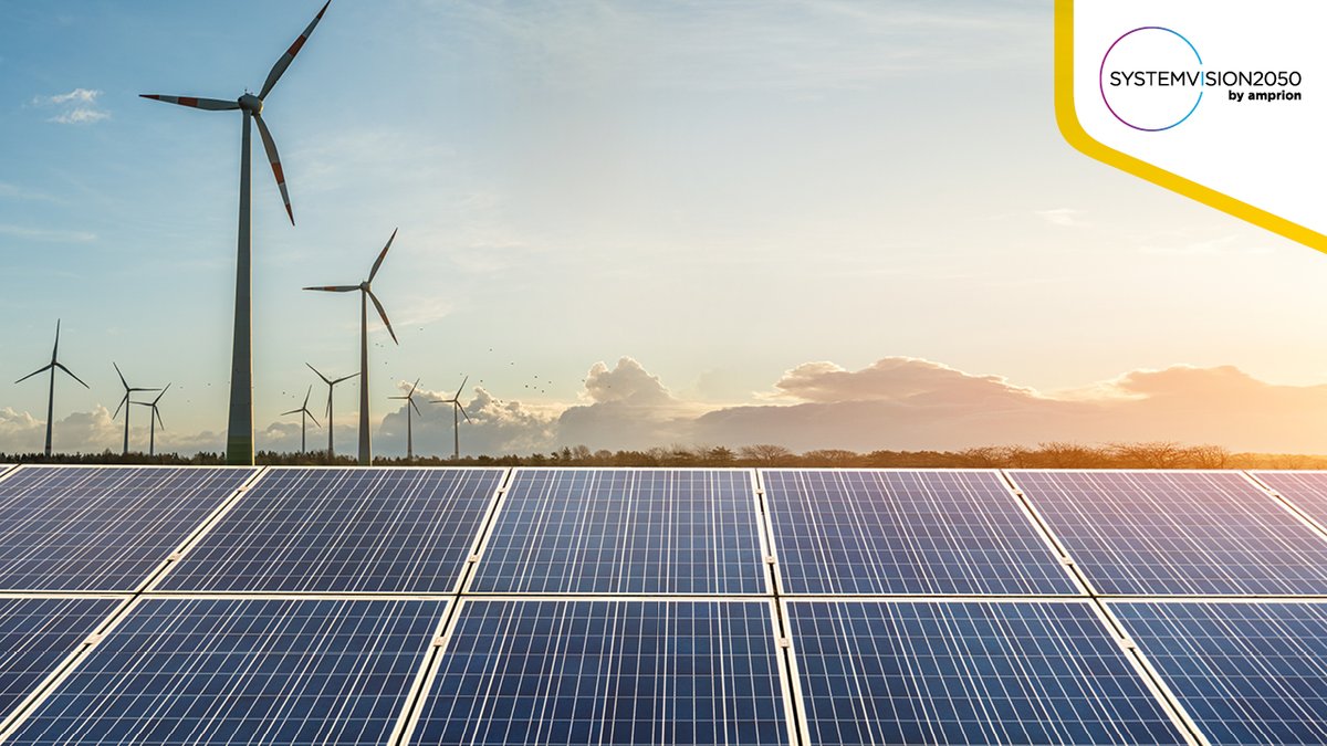 Amprion's tweet photo. Energiesouveränität durch Stromerzeugung aus #Photovoltaik &amp; #Windkraft sowie ein weitgehend elektrifiziertes #Energiesystem – das sehen @Schmilex &amp; Sebastian Breer vom @WWF_Deutschland / @KlimaWWF in ihrer #Systemvision2050. Mehr Infos dazu hier: https://t.co/Tqpa5dRKpY #Amprion https://t.co/PUYdPYNWYR