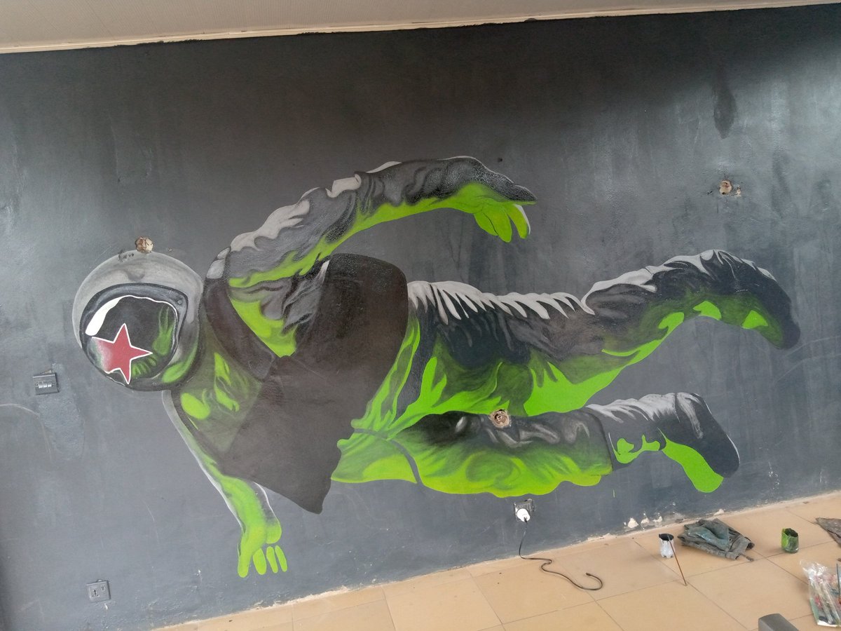 horlarjosh's tweet photo. ASUU gave me more time to master my mural craft/skill, I pray this gets the recognition it deserves https://t.co/GwBPFY9kl0