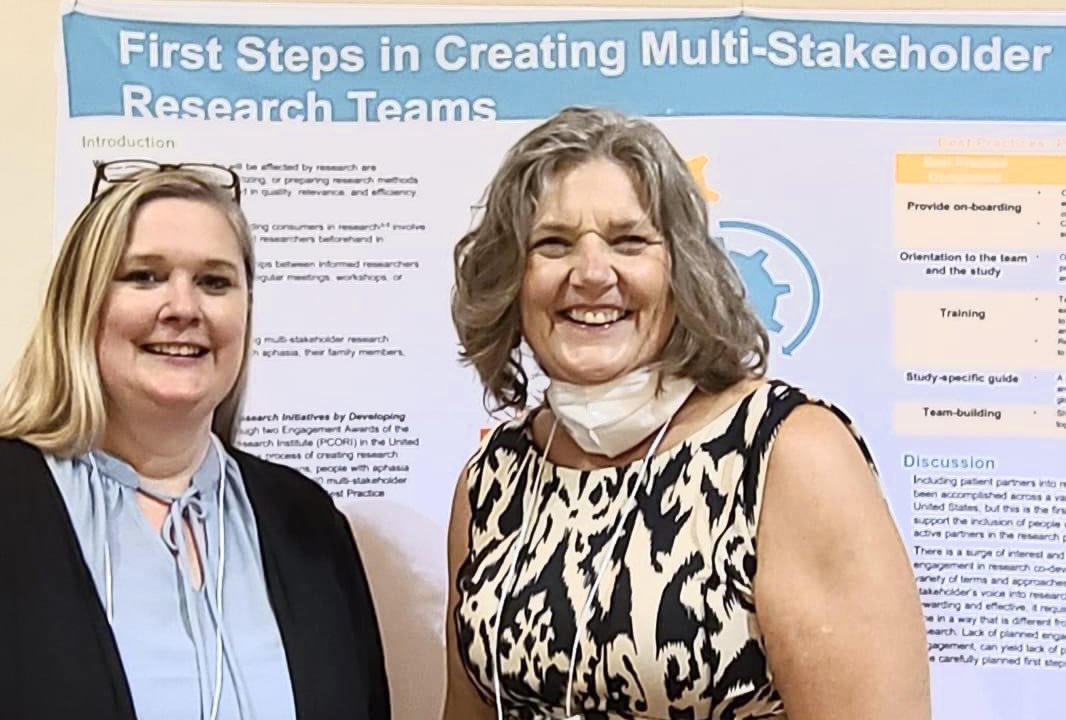 ARCaphasia's tweet image. 👏The first steps matter in design when building inclusive and accessible research with multi-stakeholders. #IARC2022 @ProjectBRIDGE3 #StakeholdersMatter @JackieHinckley @KatieStrongSLP #AphasiaResearch