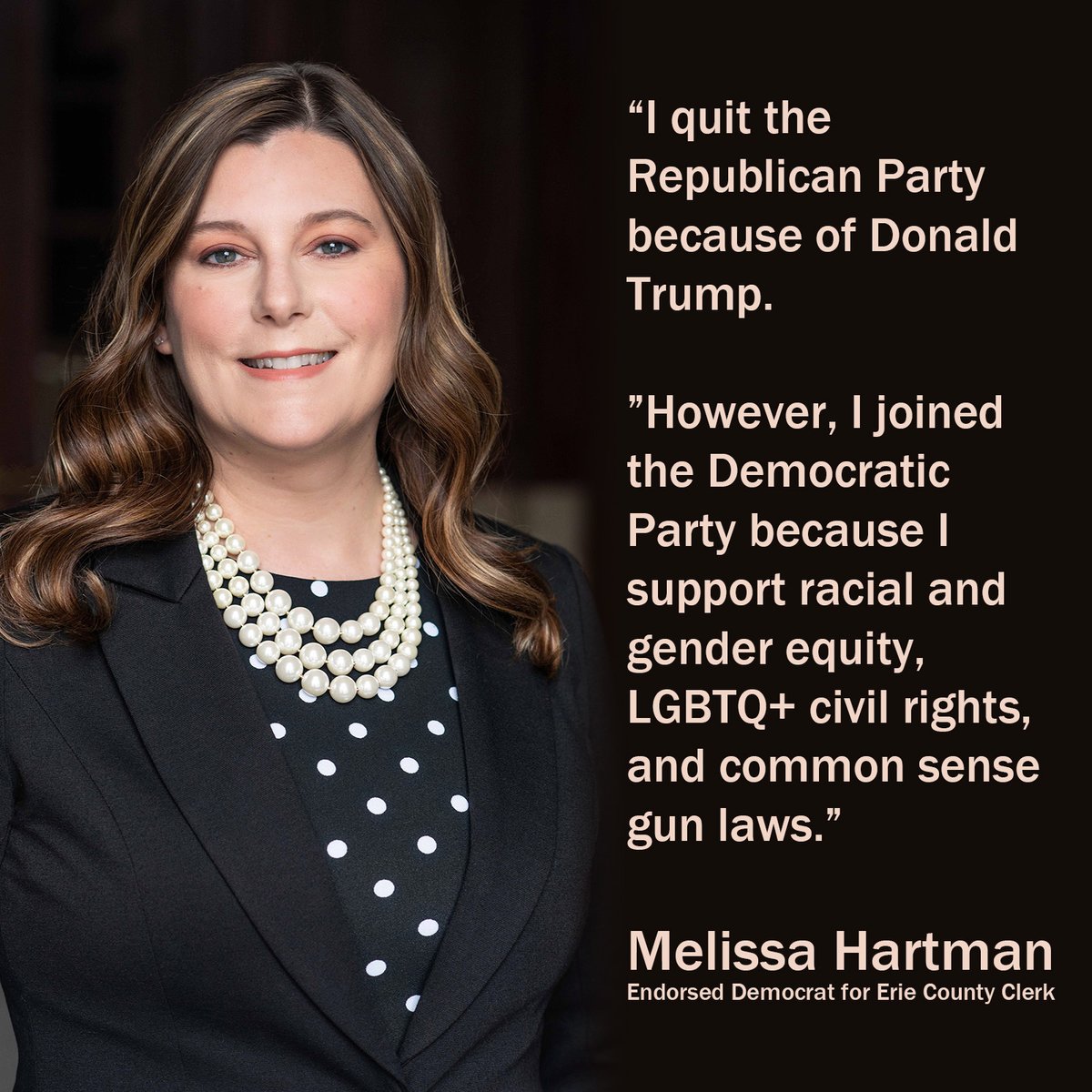 ElectMHartman's tweet image. Being pro-choice, pro-LGBTQ+ and anti-Trump while in the Republican Party definitely felt like an "affliction." Thank you to @ecdems for welcoming me.