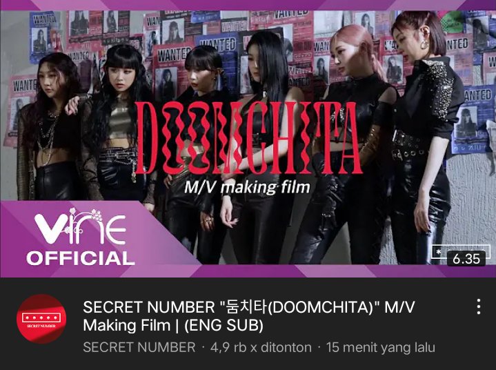 Guard49214391's tweet photo. Yt. Official Secret Number โ
Update ๐จ
SECRET NUMBER - Jacket Making Film
@5ecretNumber
#SECRET_NUMBER
#SECRETNUMBER4thSingle
#DOOMCHITA
๐๐๐
https://t.co/mfJYs0u6qJ โฉ๏ธ https://t.co/Wk0KpsM2UJ