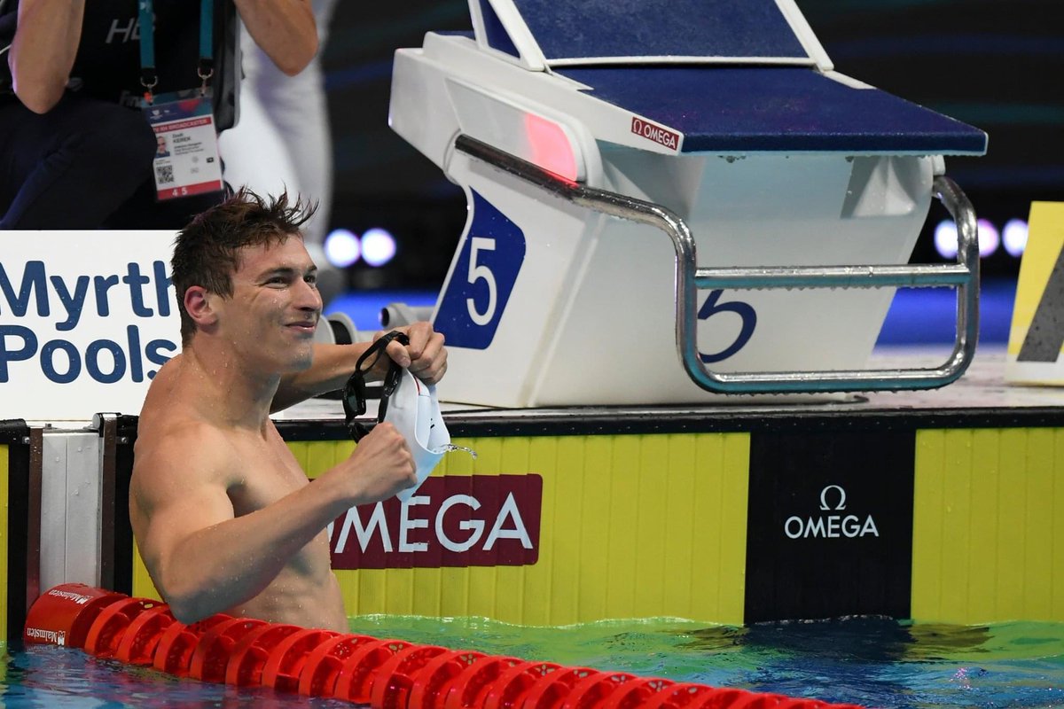 #EnDirect #Budapest2022 #Natation
🔥 Et encore une médaille 🥉 
Maxime GROUSSET décroche le bronze en finale du 50m nage libre en 21.57, nouveau record personnel ! Bravo Max 👏🏼🇫🇷
📸 KMSP/S.KEMPINAIRE 
#TeamFrance #TeamFFN