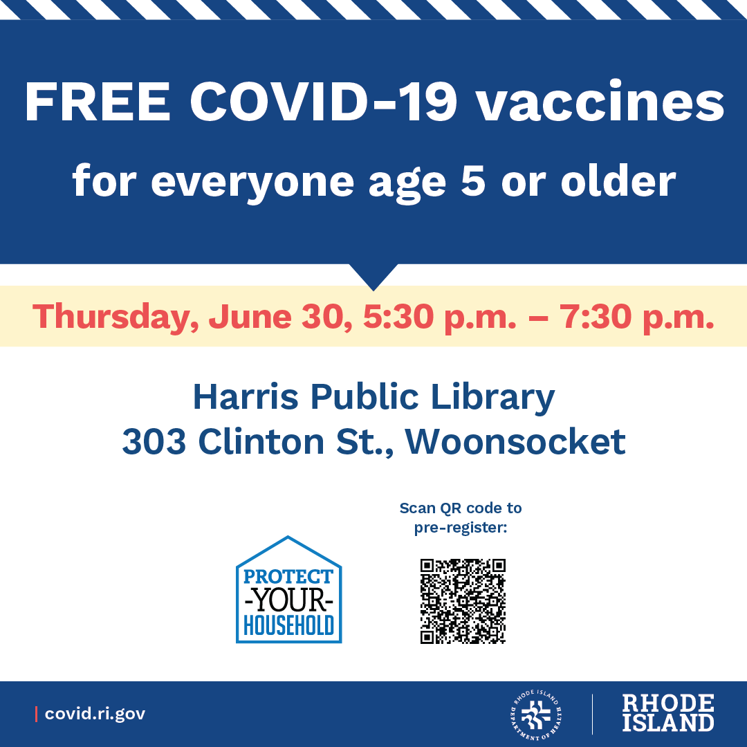 RIHEALTH's tweet photo. 🔎Looking for a COVID-19 vaccine or booster? To schedule an appointment at a community clinic happening today, visit https://t.co/BDqUWfTSC5. https://t.co/P0BfmwuAgh