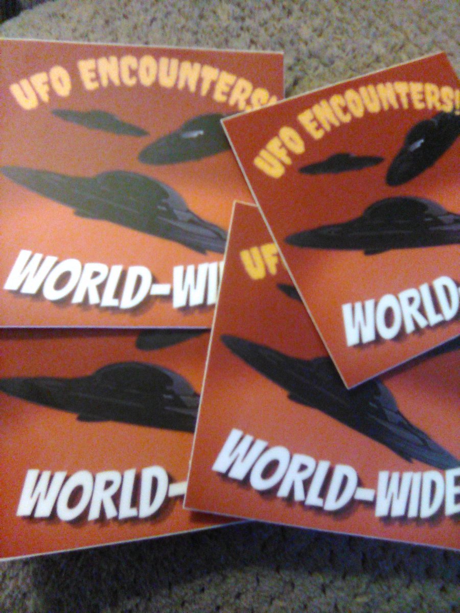 AATPeak's tweet photo. Get Your Official Stickers for "UFO Encounters World-Wide" Podcast ONLY $1 Shipping and $3 per Sticker, LIMITED TIME OFFER NOW GET 5 STICKERS AND SHIPPING FOR $10!! #ufotwitter #uaptwitter #UFO #UAP #podcast #podcastlife #podcastStickers #ufosighting #Ufology #podcasting #UAPs https://t.co/rKH2RPcACn