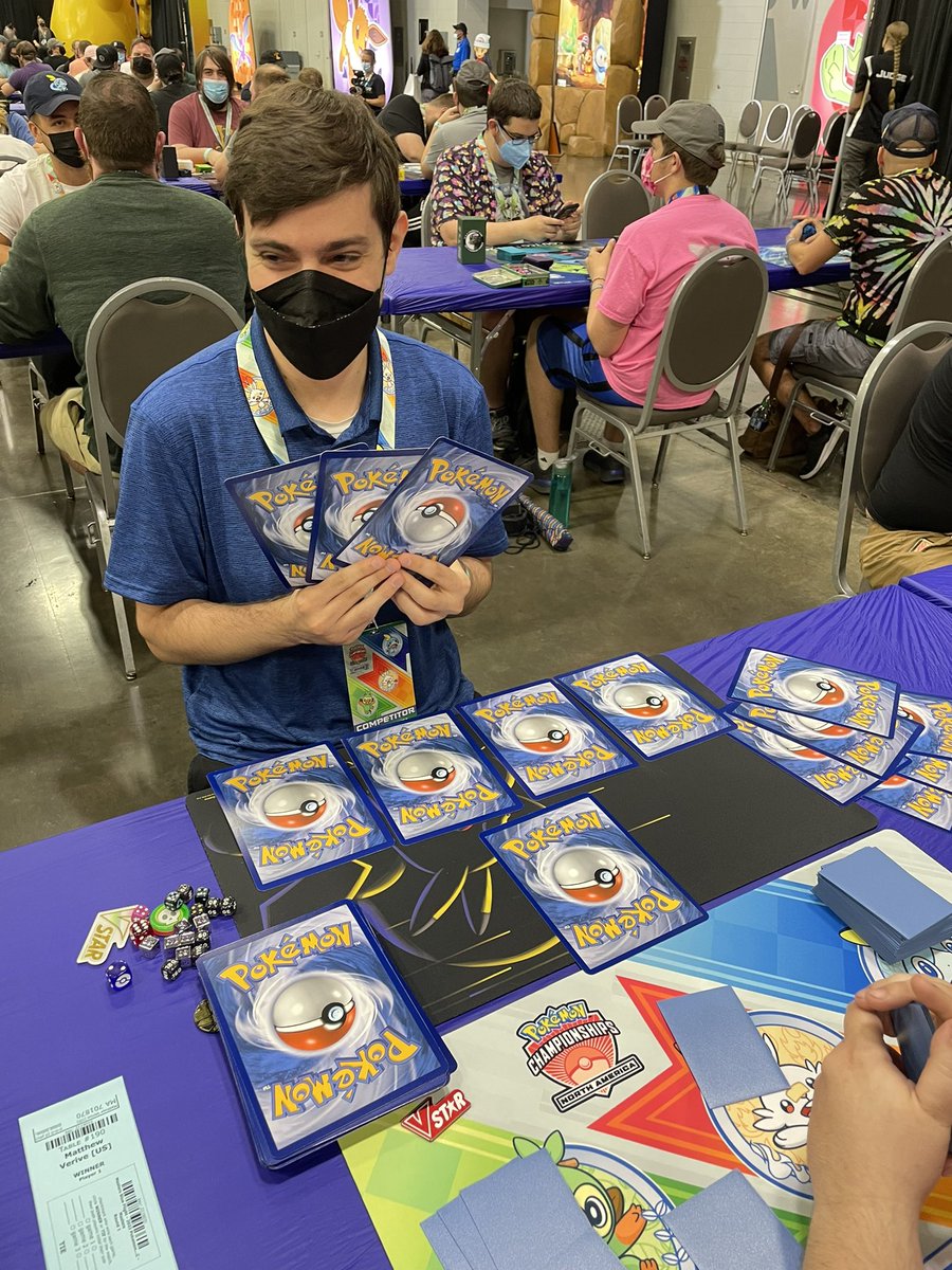 This madman entered the Pokémon TCG North American International Championship with a 60 card deck made purely of novelty jumbo cards. The judges debated and ruled it was legal because card size is not specified in the rules.😂