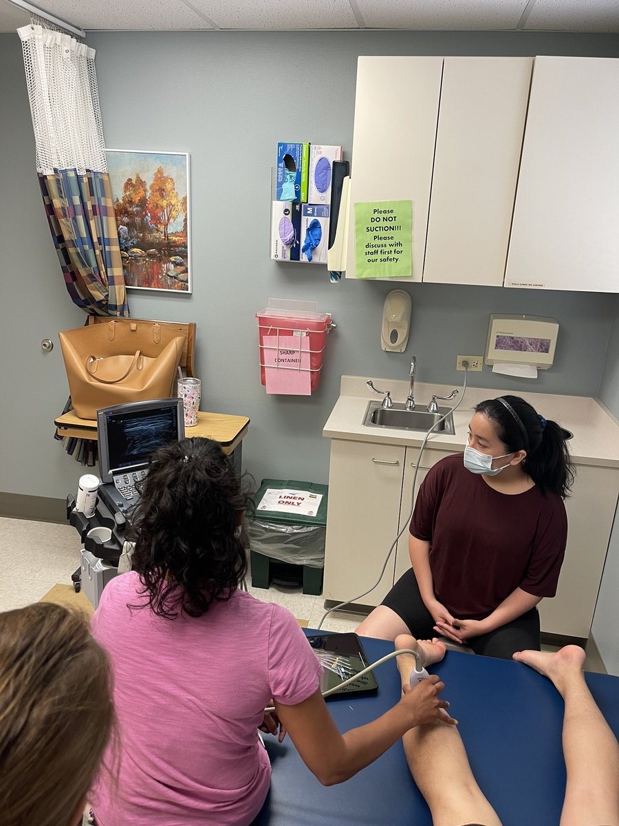 UWMadison_PMR's tweet photo. Didactics today! The residents practiced ultrasound guidance for Botox injections  💉 @UWMadison_PMR #physicalmed #residency https://t.co/SOHllNPSa2