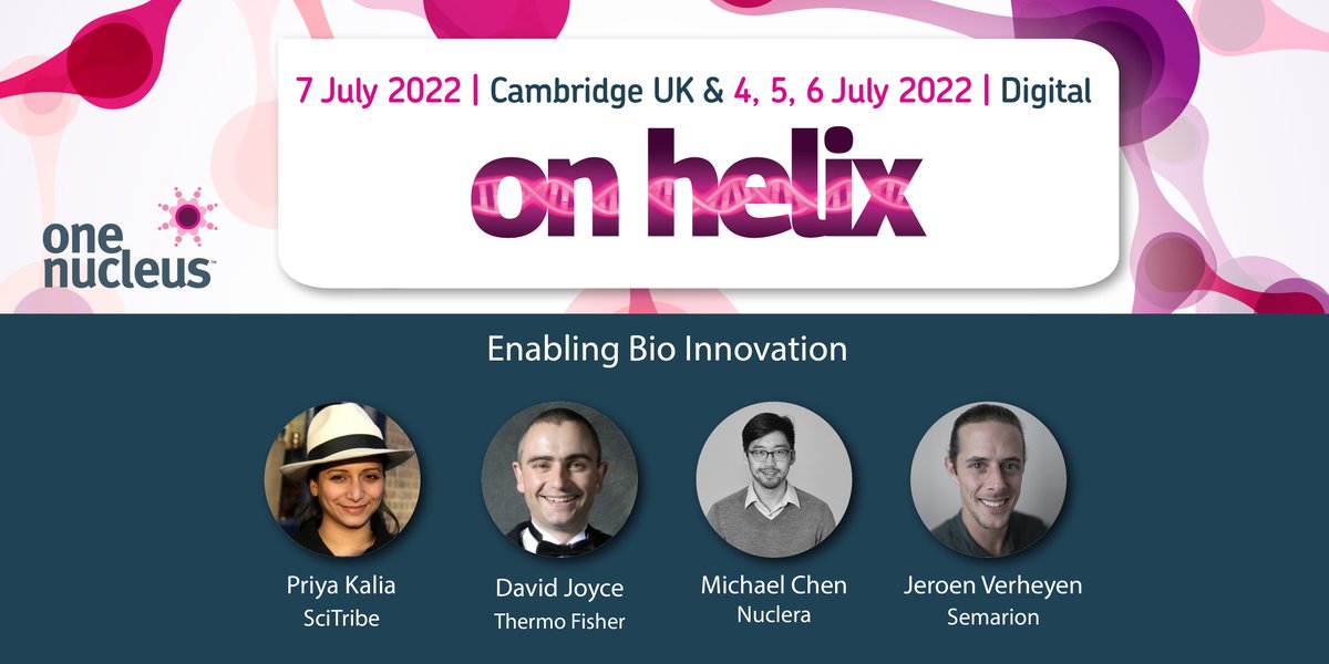 Babraham Research Campus (@babrahamuk) on Twitter photo RT <a href="/OneNucleus/">One Nucleus</a>: The programme for our #ONHelix22 life science conference on 7 July includes Enabling Bio Innovation, chaired by <a href="/drpriyakalia/">Priya Kalia</a> of SciTribe and includes a panel from <a href="/thermofisher/">Thermo Fisher</a> <a href="/nuclera/">Nuclera</a> and <a href="/Semarion_Ltd/">Semarion</a>
Find out more here ow.ly/Fks850Jy42e RT <a href="/OneNucleus/">One Nucleus</a>: The programme for our #ONHelix22 life science conference on 7 July includes Enabling Bio Innovation, chaired by <a href="/drpriyakalia/">Priya Kalia</a> of SciTribe and includes a panel from <a href="/thermofisher/">Thermo Fisher</a> <a href="/nuclera/">Nuclera</a> and <a href="/Semarion_Ltd/">Semarion</a>
Find out more here ow.ly/Fks850Jy42e