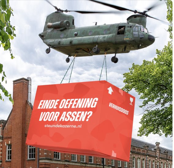 Steun de Johan Willem Friso Kazerne in Assen!

Opnieuw wordt de kazerne door Den Haag met sluiting bedreigd. Dat willen we voorkomen. 
Steun de kazerne door de petitie te tekenen 👉 steundekazerne.nl