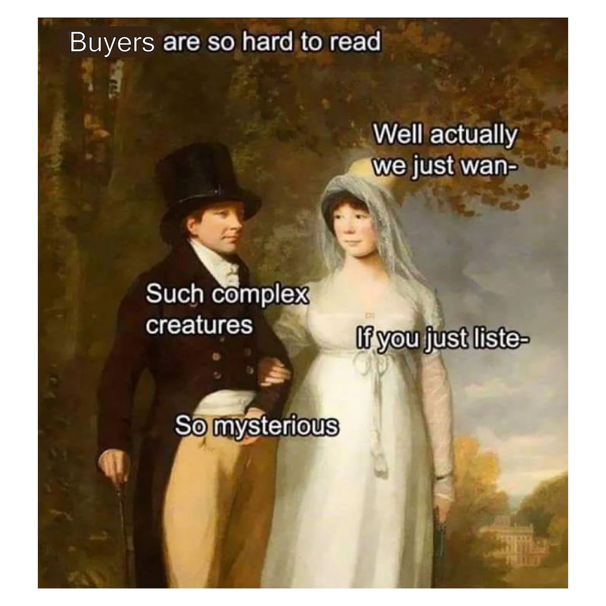 TruVoiceWins's tweet image. It doesn't have to be a guessing game. 

If you want to know how to capture your buyers’ attention, who is the best person to ask? 
Your customers!

Read more on how to tap into what your buyers truly care about in our most recent blog: hubs.la/Q01fwvyg0

#winloss #winmore