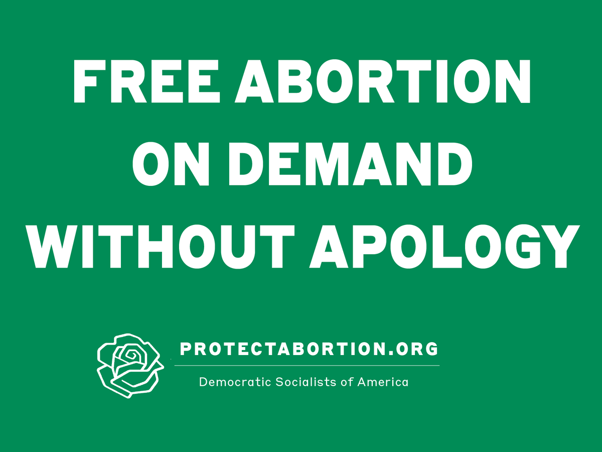 dsa_losangeles's tweet photo. As socialists, we affirm our demand to free abortion, on demand, without apology.

It's time to go our in the streets and make our voices here. Meet us Pershing Square in DTLA at 5PM. https://t.co/BBWzBBKWXd https://t.co/MQ79epwv4V