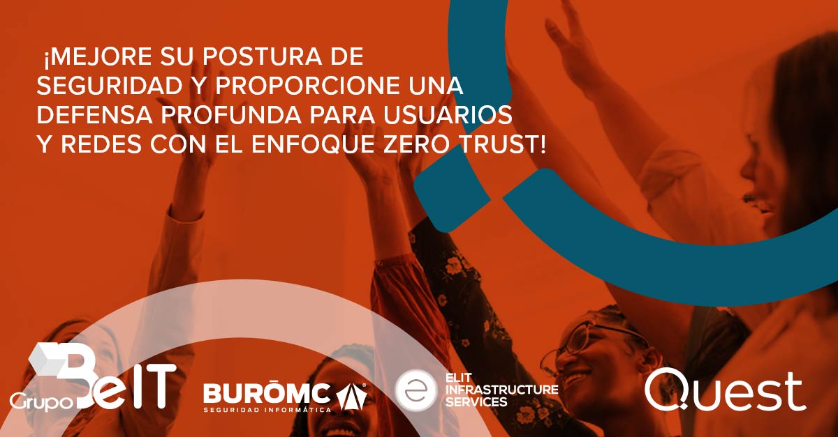 BuroMC's tweet photo. BuróMC Seguridad Informática, ofrece soluciones integrales de ciberseguridad, monitoreo y soporte para mitigar riesgos, violaciones y fallos de conformidad. Contáctanos y consulta por nuestro Assesment Center. Más información: admmarketing@buromc.com

#GrupoBeIT #ZeroTrust #Quest https://t.co/bWZNbrZXiW