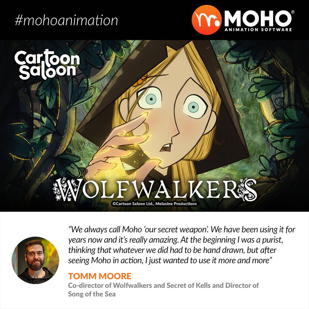 MohoAnimation's tweet image. Our @CartoonSaloon partners has been using Moho for years in many movies, series &amp;amp; shorts. Here, their directors explain some of the reasons they like to use #mohoanimation in their productions. We can’t wait to watch My Father’s Dragon &amp;amp; the new Puffin Rock movie!
