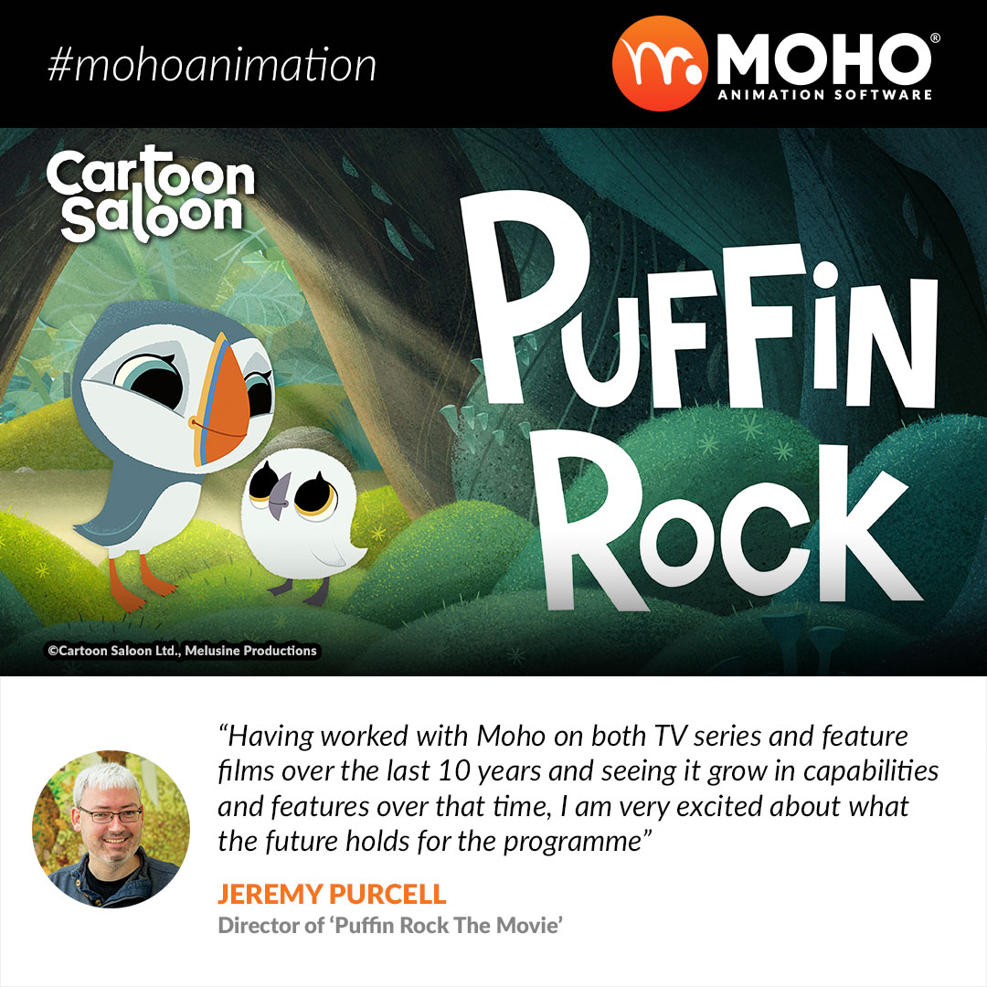 MohoAnimation's tweet image. Our @CartoonSaloon partners has been using Moho for years in many movies, series &amp;amp; shorts. Here, their directors explain some of the reasons they like to use #mohoanimation in their productions. We can’t wait to watch My Father’s Dragon &amp;amp; the new Puffin Rock movie!