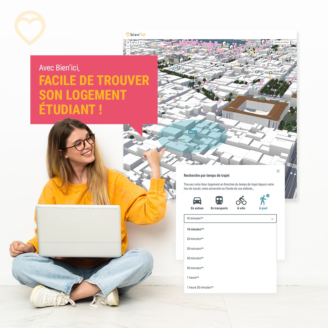 bienici's tweet image. 👨‍🎓👩‍🎓 Vous cherchez un logement étudiant pour la rentrée ?
Grâce à bienici.com, ses différents filtres de recherche (meublé, avec la fibre, ...) et sa géolocalisation, trouver un logement devient un jeu d&apos;enfant !

#Parcoursup #Immobilier #Logementetudiant #studio