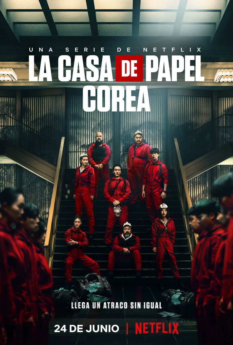 Aniki69K's tweet photo. la casa de papel corea ya disponible en netflix y tambien en Cuevana para los panas .
😉😉😉😉
Temporada: 1
Capitulos: 6 
Duracion: 1:20:00 Minutos https://t.co/CH4kIj4xLZ