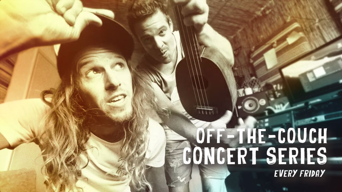 Happy Friday!! Hangout with us today on Facebook live streaming at 7pm EST / 4pm PST for our weekly Off-The-Couch Concert series. 🤙🏼🤙🏼
