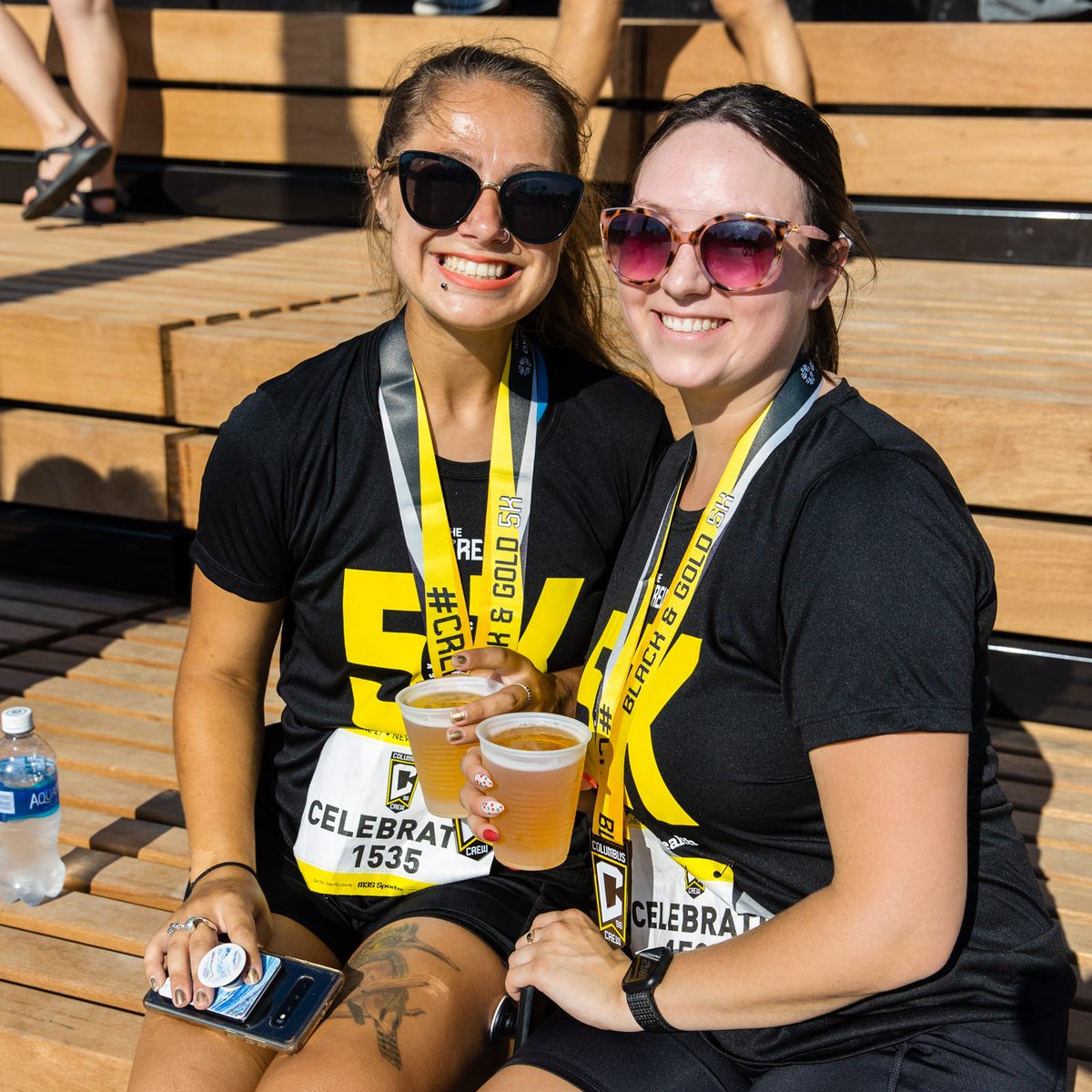 M3SSports's tweet photo. Cheers to the weekend! Who's ready for the Black &amp; Gold 5K presented by @OhioHealth on Sunday! 

https://t.co/YjVnbCBqYi

@ColumbusCrew | #BlackAndGold5K | #Crew96 https://t.co/AHJb8OAcP2