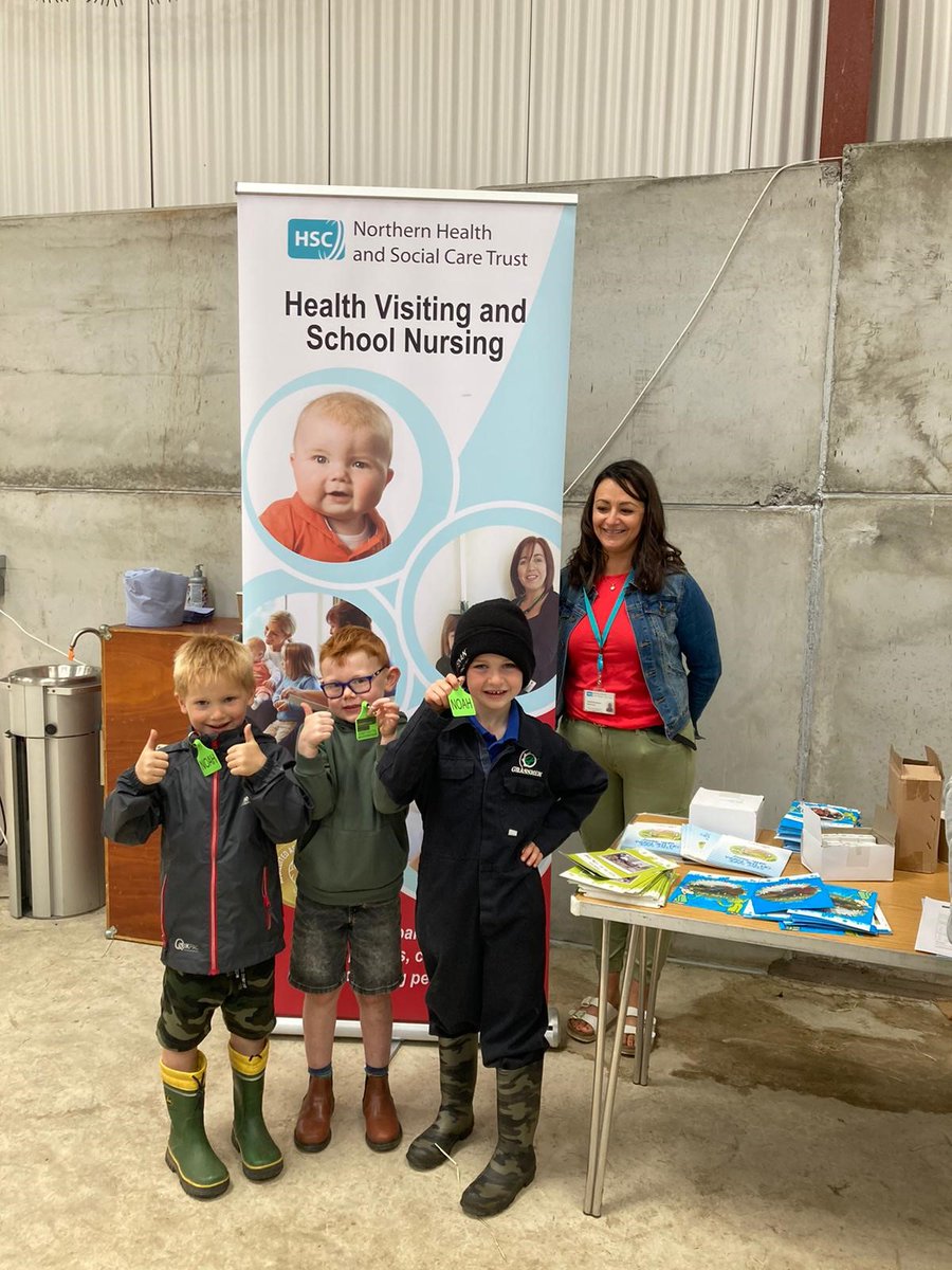 NHSCTrust's tweet photo. Our Ballymoney public health nursing team had an โudderlyโ great few days out at Open Farm Weekend! ๐ค ๐
๐Hosting a stand our team shared info on farm safety to help raise awareness of serious accidents and how to identify risk areas on farms. https://t.co/ehjrDQ4gsD