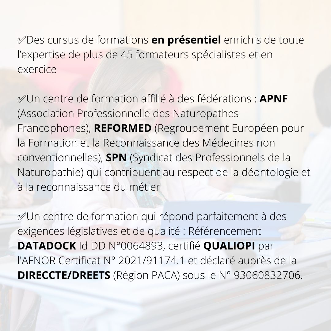 IFSH_Formations's tweet image. 🌿 Vous souhaitez vous former en présentiel aux métiers du bien-être ? Choisissez l'IFSH !

🖥 rendez-vous sur ifsh.fr 

#IFSHformations #reconversionprofessionnelle #naturopathie #praticiennaturopathe #centredeformation #écolenaturopathie #naturopathe