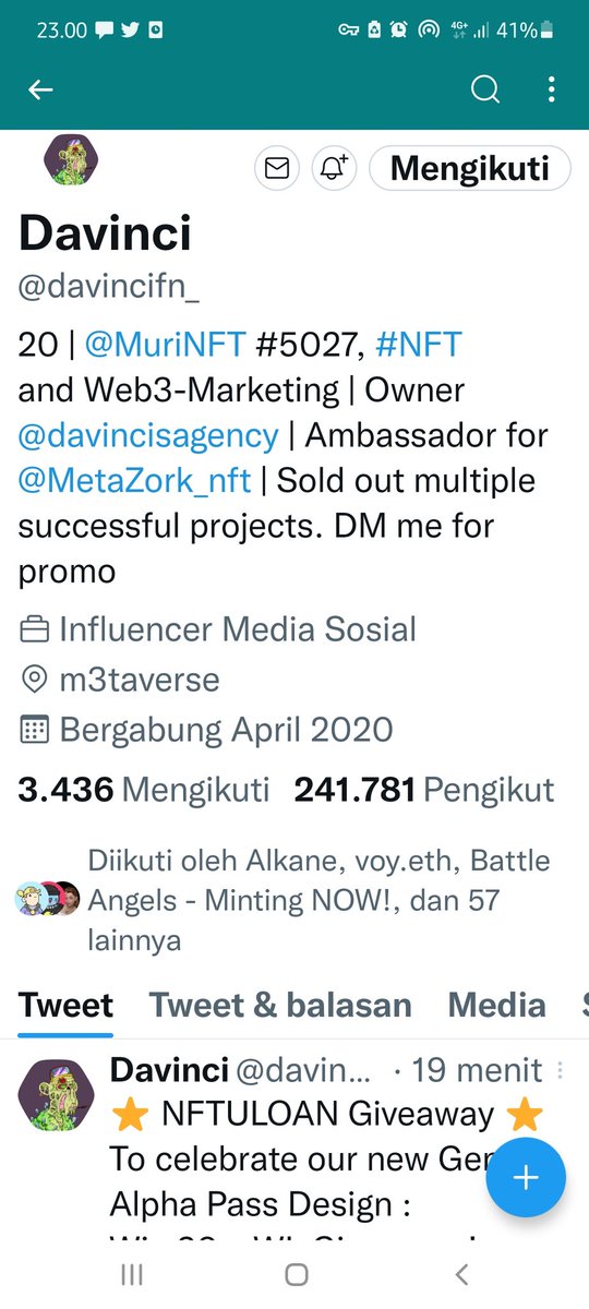 TomyB48060393's tweet photo. @prctiu @JahanzaibCrypto @davincifn_ Done boss https://t.co/xByJAy6X3e