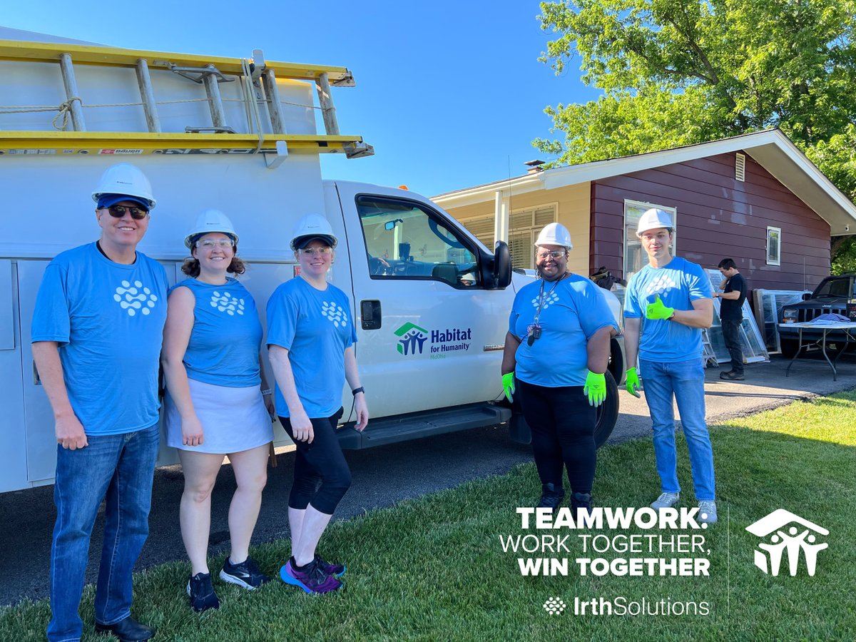 irthdotcom's tweet photo. Today, our Irth Solutions team in Columbus, OH, is happy to be supporting our local Habit for Humanity as they build better lives, together.
#comunityservice #Call811 https://t.co/wSr55UCUTD
