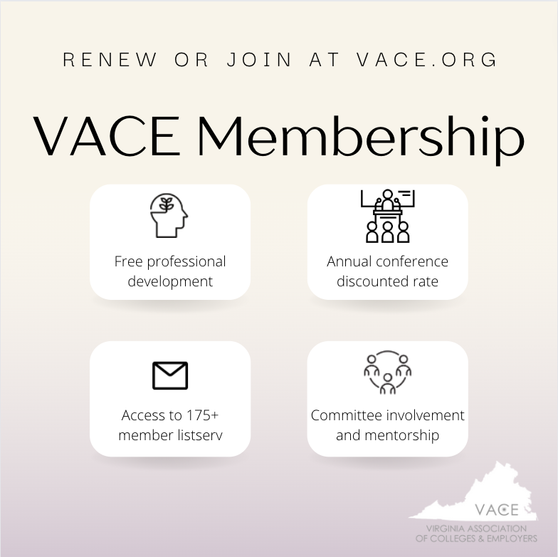 vaceoutreach's tweet photo. Do you support career development and pathways for students? Then VACE is for you! 

Renew or join #VACE as an Employer, College, Student, or Associate/Vendor member. Learn more at https://t.co/4aLzyvaq7n https://t.co/XET3aELgI8