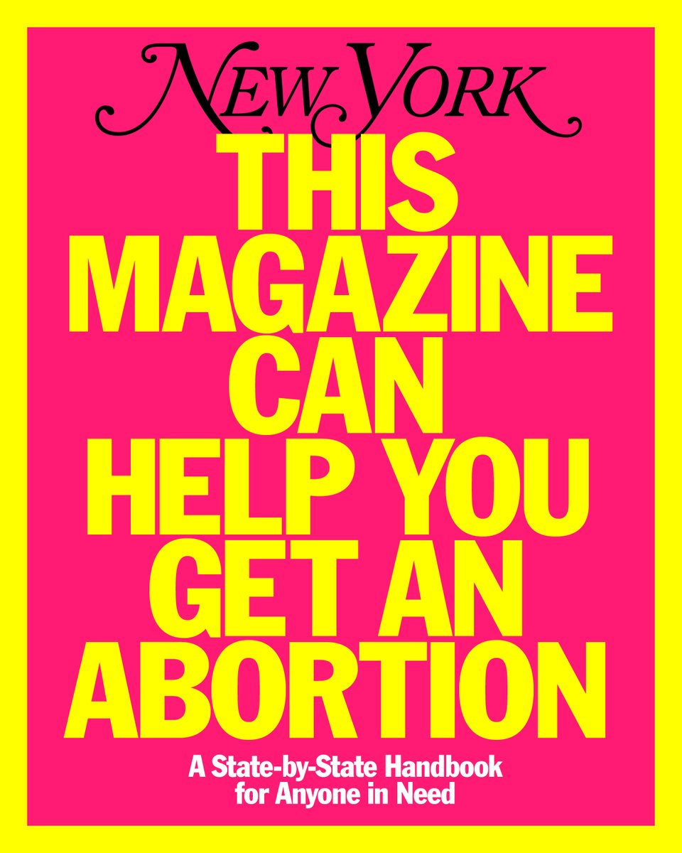 The Supreme Court has overturned Roe v. Wade, meaning the legal right to abortion will disappear in half the country. But abortion itself will not. 

Our vetted database of abortion clinics, funds, and other resources can aid with locating help near you: thecut.io/39Tfeov