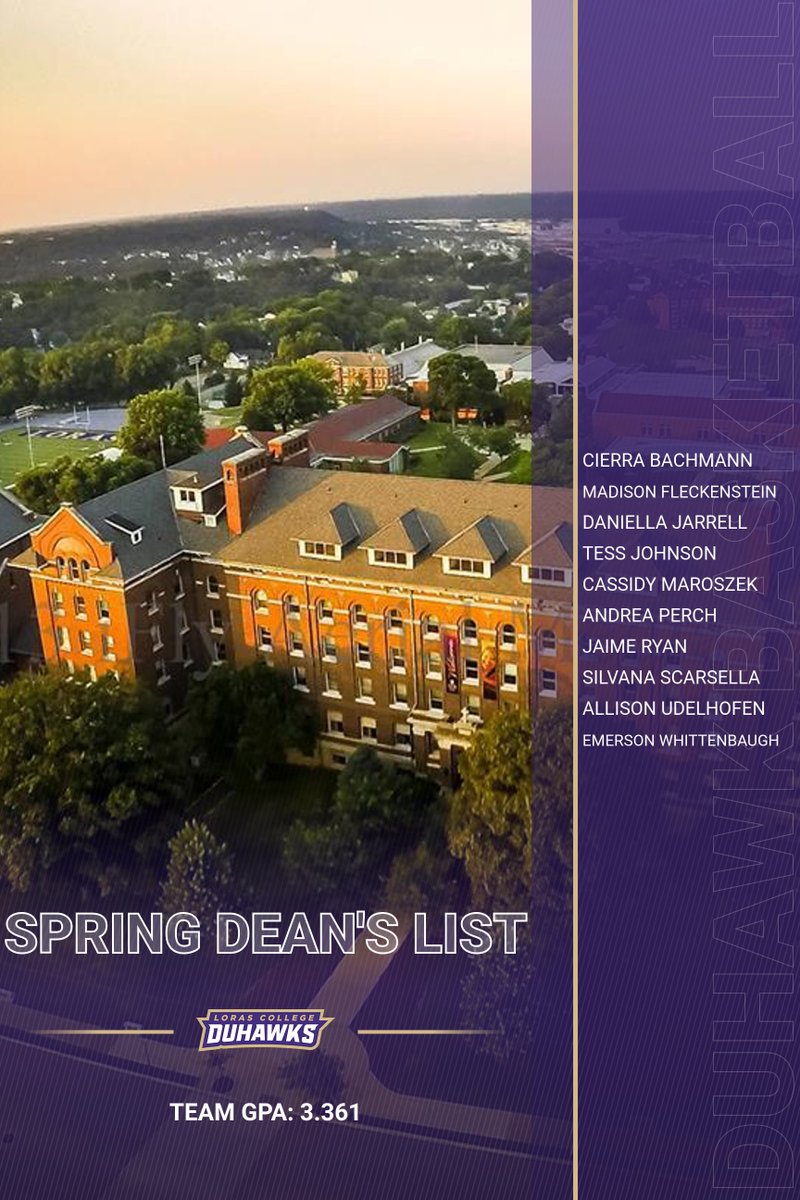 ***Deans List Alert***

Congrats to these ten Duhawks that had outstanding spring semesters!
