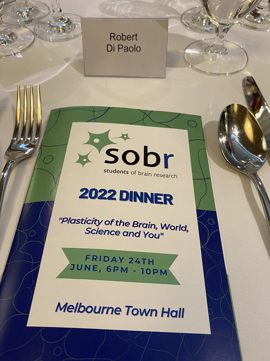 Rob Di Paolo (@r_di_paolo) on Twitter photo Had a wonderful night at #SOBRdinner2022, networking with new neuroscience friends & being mesmerised by the amazing speakers and panel discussion.
Thank you <a href="/SOBRNetwork/">Students of Brain Research (SOBR)</a> for a great night out. Had a wonderful night at #SOBRdinner2022, networking with new neuroscience friends & being mesmerised by the amazing speakers and panel discussion.
Thank you <a href="/SOBRNetwork/">Students of Brain Research (SOBR)</a> for a great night out.