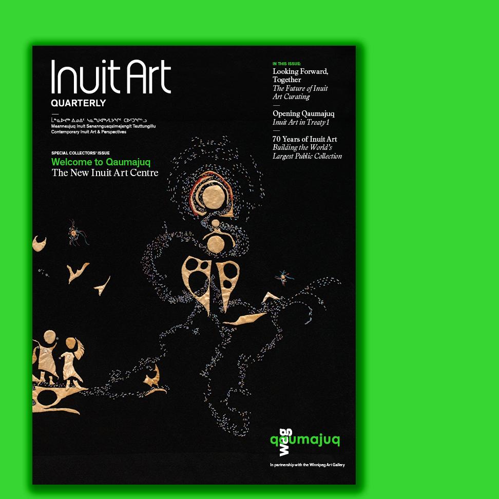 InuitArtFdn's tweet photo. 🚨Surprise Extra Issue Alert! 🚨Our #CollectorsIssue #WelcomeToQaumajuq is out now and available on newsstands. Featuring work from #AbrahamAnghikRuben #KananginakPootoogook #JesseOonark #BrianAdams and many more, this is a special issue you can’t miss! https://t.co/ztiu5GBLhr https://t.co/bAIEMMAJ9e