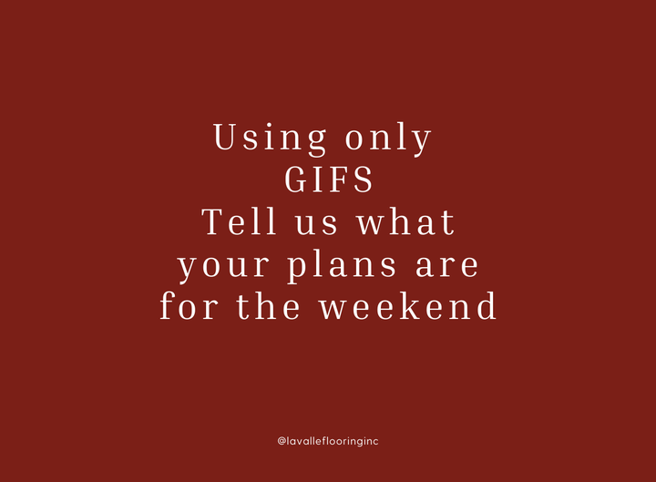 Who else loves answering everything in gifs? 🙋‍♀🙋‍♂️ #weekendplans #lavalleflooring #flooringexperts #jamestownnd